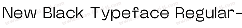 New Black Typeface Regular字体转换